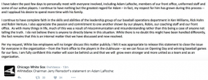 Reinsdorf statement on LaRoche